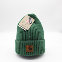 (Green) Carhartt Hat Beanie Unisex Acrylic Winter Pull On Closure Knit Cap Soft Knit