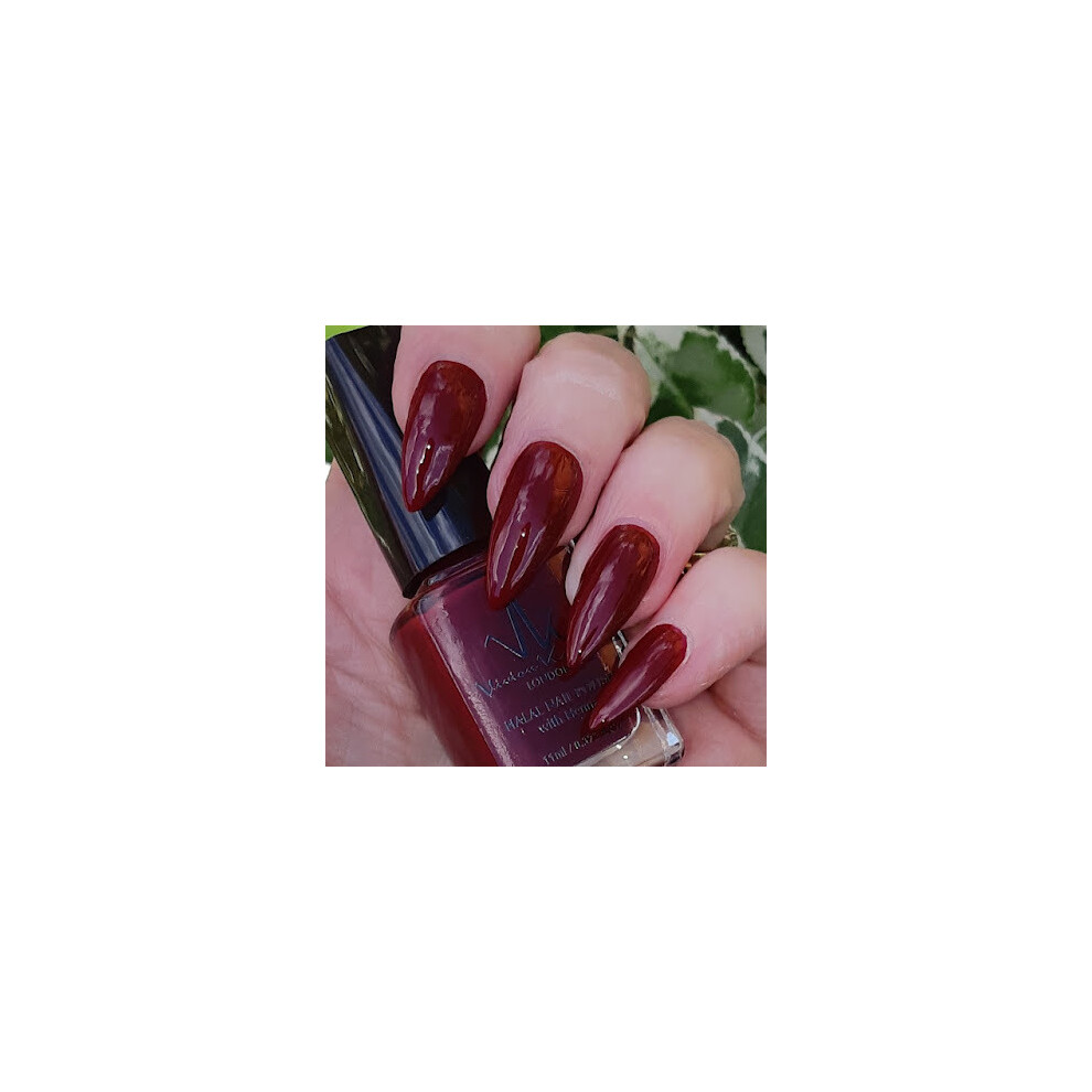 Vivien Kondor London (Ha19 Garnet) Henna Halal - Breathable Vegan Nail Polish