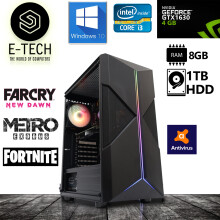 Gaming PC Computer Intel Core i3 8GB RAM 1TB HDD GTX 1630 Windows 10 - Refurbished