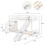 Solid Wood Bunk Children Bed Frame with Stair, Slide, Drawer 9