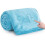 (Single, Light Blue) Fleece Blankets Throw Sofa Bed Travel Warm Fluffy 1