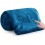 (Single, Teal) Fleece Blankets Throw Sofa Bed Travel Warm Fluffy 1