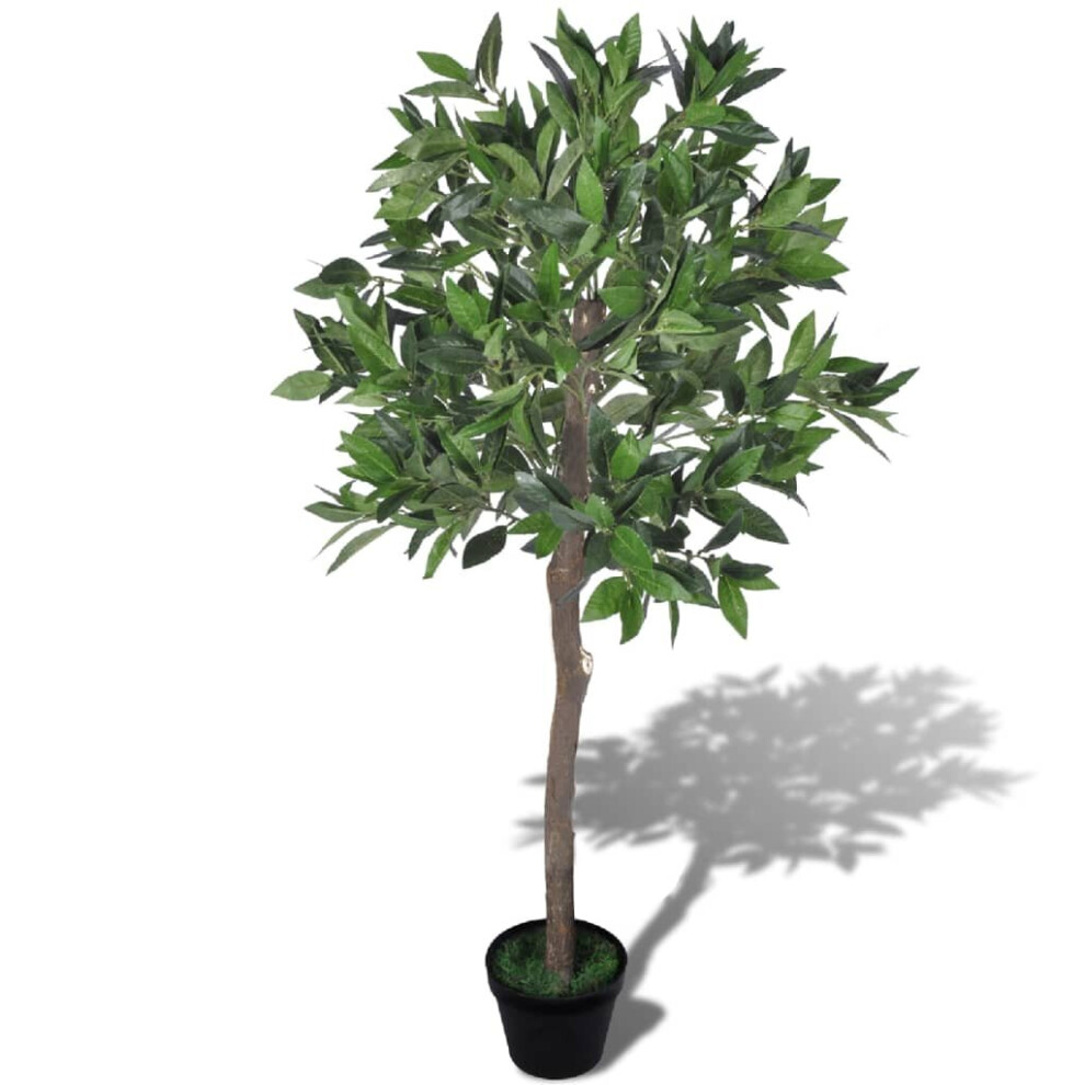 Vidaxl Artificial Bay Tree With Pot 120Cm Home Office Fake Plant Decoration
