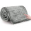(King, Silver) Fleece Blankets Throw Sofa Bed Travel Warm Fluffy 1
