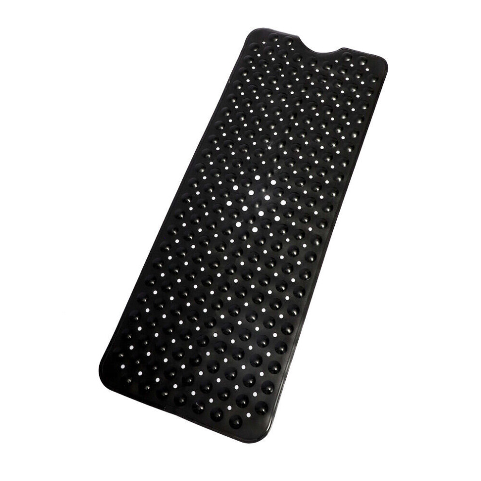 (Black) Extra Large Non-Slip Bath Mat Bathroom Shower