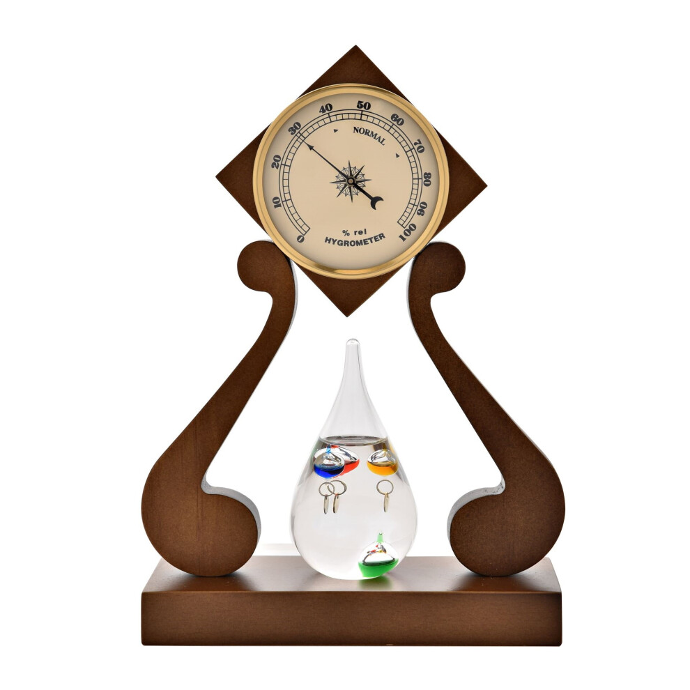 Widdop And Co. Galileo Thermometer Weather Station Desk Ornament Home Decor Gift