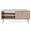 Finori Coffee Table Sonoma Oak and Cane Print Side Sofa Accent Couch Table 1
