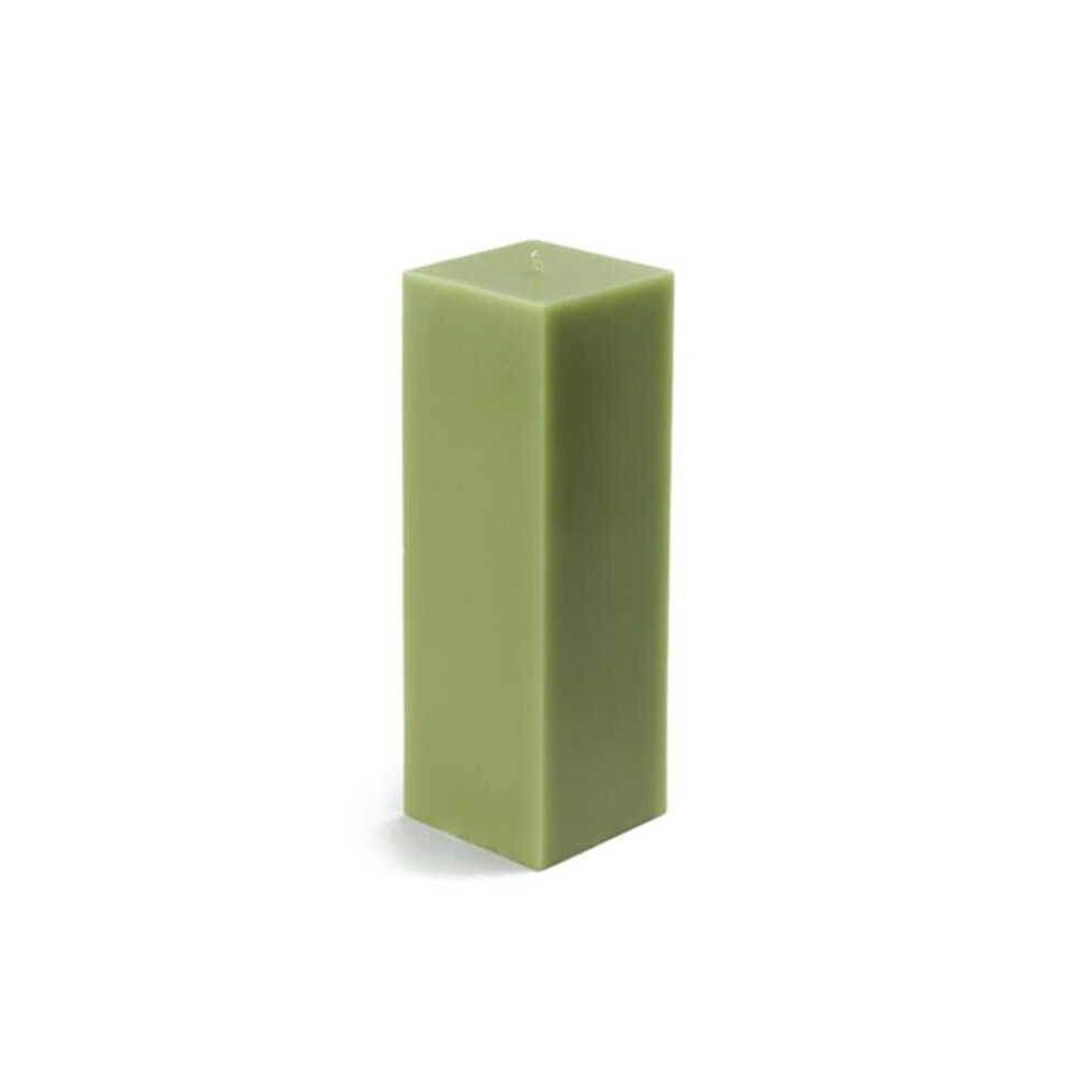 3 x 9 in. Sage Square Pillar Candle, Green-image-OPC-PB7MP5F-NEW