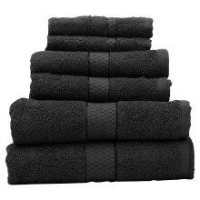 Premier Housewares Thread & Loom 6pc Poppy Seed Cotton Towel Set - 2 Face, 2 Hand, 2 Bath