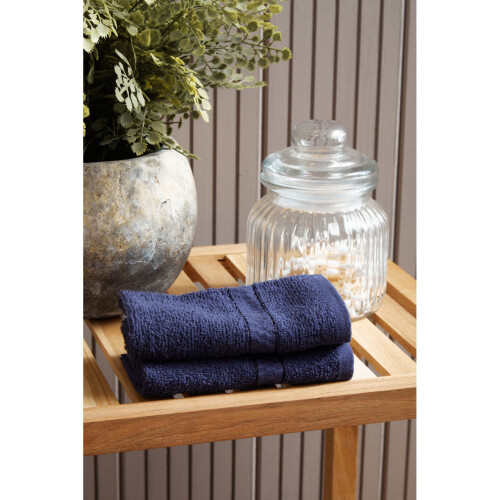 Premier Housewares Premier Housewares Thread and Loom 6pc Navy Blue Towel Set 2