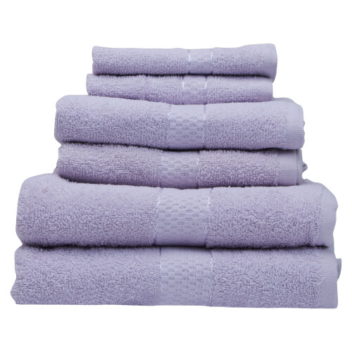 Premier Housewares Premier Housewares Thread and Loom 6pc Lilac Towel Set