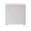 Desk High Cupboard, 730mm High, Solid Back, Lockable Doors with 25mm Top. In a White Finish. 5