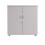 Desk High Cupboard, 730mm High, Solid Back, Lockable Doors with 25mm Top. In a White Finish. 2