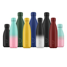 Chilly's Water Bottle - Stainless Steel and Reusable - Leak Proof, Sweat Free - Pastel - All Green, 260ml