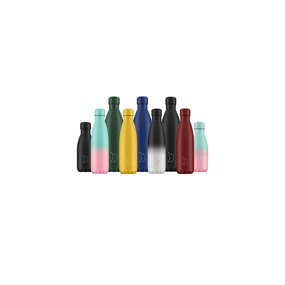 Chilly's Water Bottle - Stainless Steel and Reusable - Leak Proof, Sweat Free - Pastel - All Green, 260ml