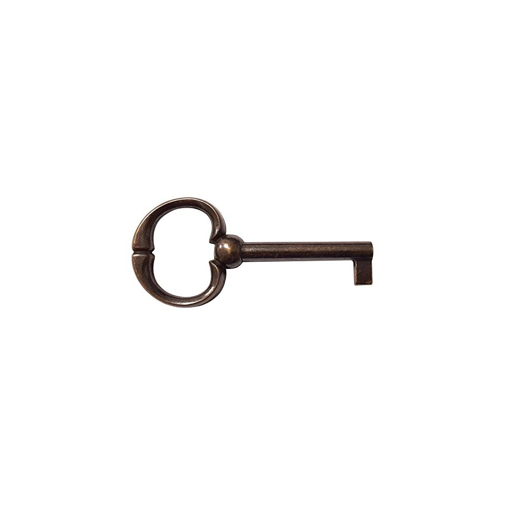 Cyclingcolors 1X Vintage Style Open Barrel Skeleton Key Furniture Cabinet Antique Burnished 3701260886188