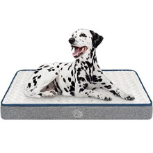EMPSIGN Waterproof Dog Bed for Crate Pad Reversible Cool and Warm, Pet Beds with Washable and Removable Cover, Sleeping Mats for Large Medium Small