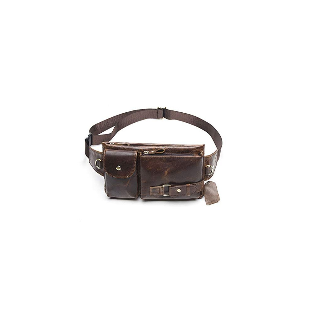 Xieben Vintage Leather Waist Bag Fanny Pack for Men Women Travel Hunting  Hiking Climbing Multi-Purpose Hip Bum Belt Slim Cell Phone Purse Wallet  Pouch on OnBuy