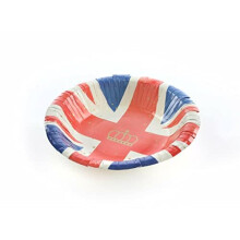Union Jack Bowl - Pack of 10 Paper Bowls with Union Jack Flag - Perfect for Jubilee Celebrations