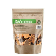Green Olive Firewood Apple Wood BBQ Smoking Chunks, Natural