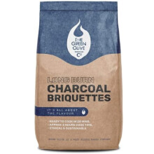Long Burn BBQ Charcoal Briquettes, Use for charcoal barbecues and smokers. Natural and sustainable, quick lighting and long burn time.