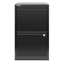 Bisley Filing Cabinet, Metal, Black, One Size