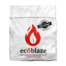 EcoBlaze Whole Piece Lumpwood Charcoal Bag â BBQ Restaurant Grade with minimum 70% of carbon 10KG