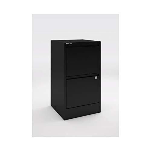 Bisley A4 2 Drawer Flush Front Filing Cabinet - Color: White 2