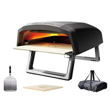 MasterPro Gas Pizza Oven | 12â Portable Indoor Outdoor Cooking Camping Pizza Maker and Multifunctional Food Oven with Fast Heating Technology