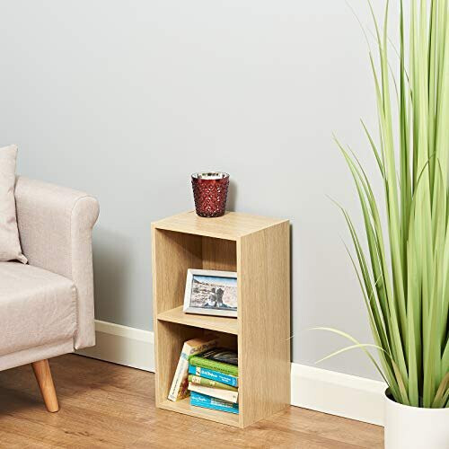 Hartleys Wooden Oak Effect Cube Storage Unit - Choice of Size 2