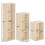 Hartleys Wooden Oak Effect Cube Storage Unit - Choice of Size 4
