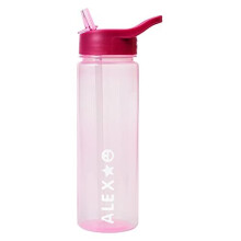 Personalised A-Z Sticker Water Bottle with Straw 600ml â Official Merchandise by Polar Gear â Kids Reusable Non Spill BPA Free Tritan â
