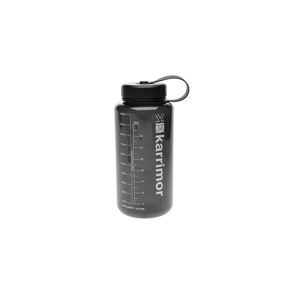 Karrimor Unisex Tritan Bottle 1L Water Charcoal One Size