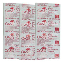 EVAQ8 Oasis 167mg Emergency Water Purification Tablets 500 Tablets - Treats 10,000 Litres