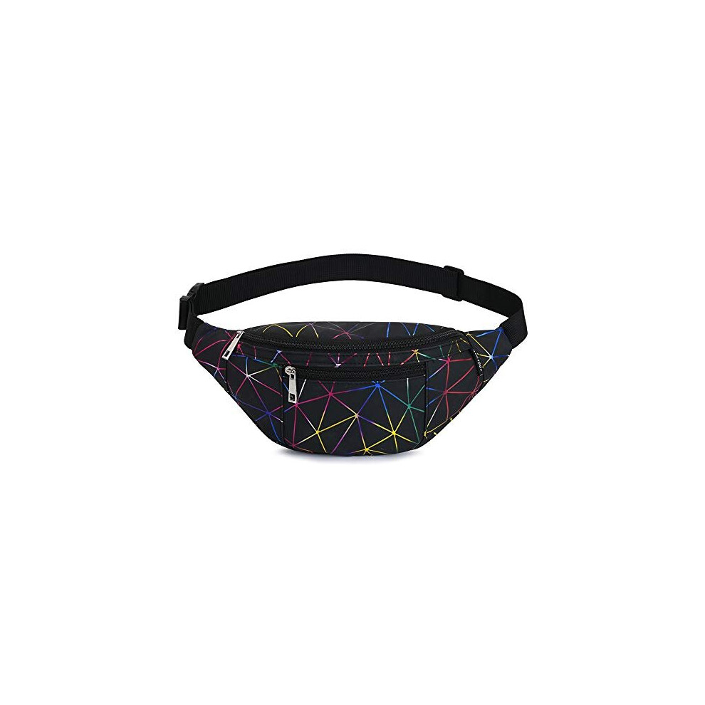 Yooluan Bumbags for Ladies PU Leather Shiny Fanny Packs for Women Waterproof Waist Bag Running walking Hiking shopping Outdoor Sport Belt Bags Money