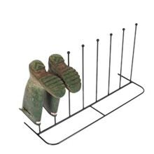 Steel Black Powder Coated Boot Rack 4 Pair Wellie Welly Holder Stand Storage