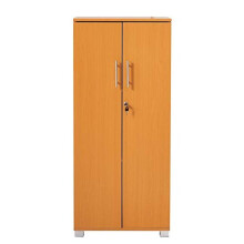 MMT Furniture Designs Storage Cabinet, Engineered Wood, Beech, 55cm x 35cm x 125cm