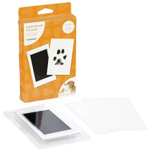 Pearhead Pet Paw Print Clean-Touch Ink Pad and Imprint Cards, Cats or Dogs, Pet Owner, Black