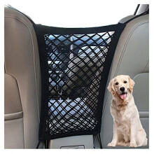 FALCALE Pet Barrier Dog Car Net Barrier with Auto Safety Mesh Organizer Baby Stretchable Storage Bag Universal for Cars, SUV, Truck -Easy