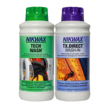 Nikwax Tech Wash and TX Direct Twin Pack - 2x 1Litre