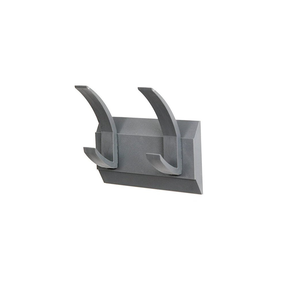 Acorn Linear 2 Hat And Coat Wall Rack With Concealed Fixings 2 Hooks (four Hanging points) Graphite Code: 427662