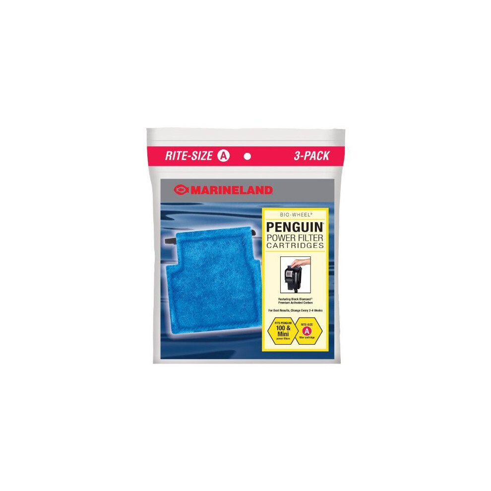 MarineLand Penguin Power Filter Cartridges, Rite-Size A, 3-Count