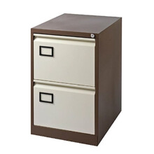 Jemini Coffee/Cream 2 Drawer Filing Cabinet KF03006, Metal, 62.2 x 47 x 71.1 cm