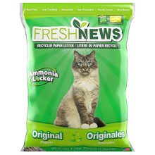 Fresh News Cat Litter 11.36 kg - 100% Recycled Paper, Baking Soda Odour Control, Super Absorbent, Low Tracking