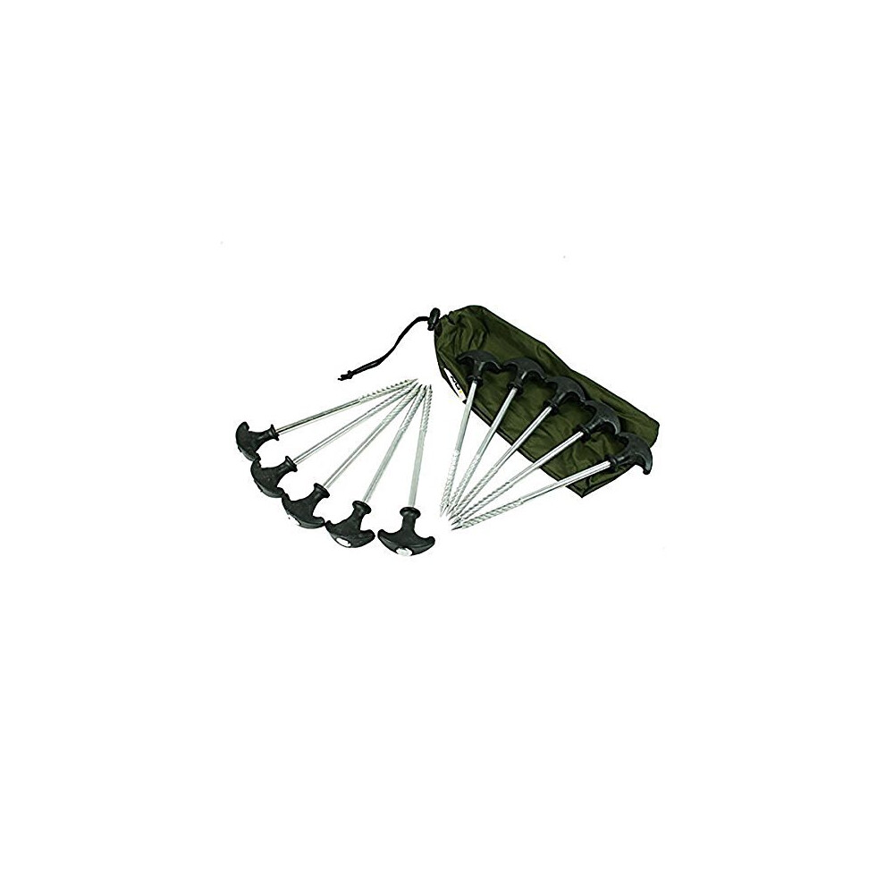 10 bivvy pegs in a case