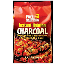 Instant Light Charcoal 2 x 1Kg Bag