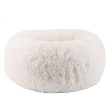 BODISEINT WonderKathy Modern Soft Plush Round Pet Bed for Cats or Small Dogs, Mini Medium Sized Dog Cat Bed Self Warming Autumn Winter Indoor Snooze