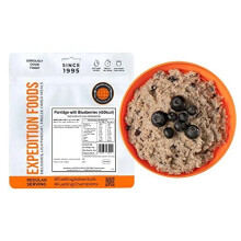 EXPEDITION FOODSÂ expeditionfoods.com Porridge with Blueberries (Single Serving / 450KCAL)Â Â | Freeze-Dried Camping & Hiking Food