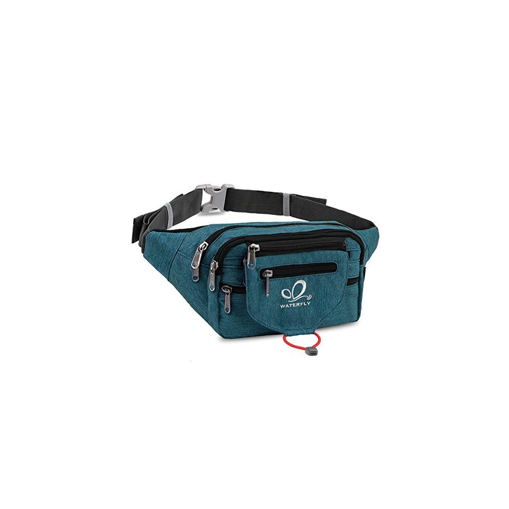 Waterfly Bum Bag Fanny Pack for Men Women Large Waist Pack with Multi Pockets for Running Hiking Camping Workout Cycling