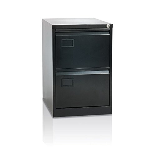 DAMS Filing Cabinet, Wood, Black, One Size